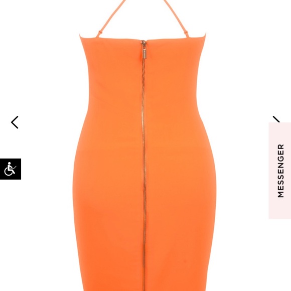 Orange bodycon House of CB “Letizia” size S/ 4-6 - Picture 2 of 6